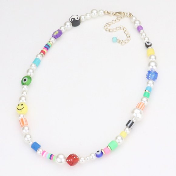 Dolls Kill Jewelry - NWT Smiley Evil Eye Yin Yang Dice Chunky B